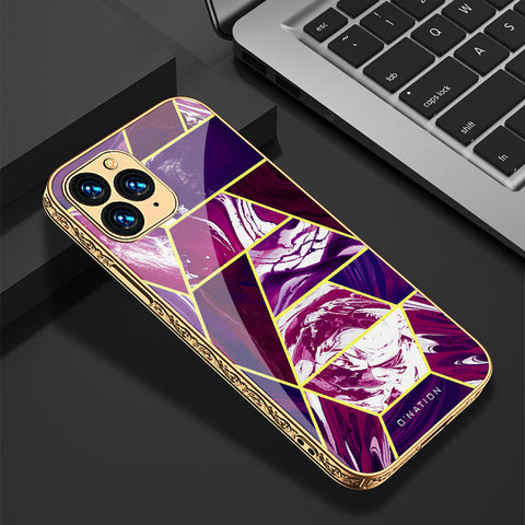 iPhone 13 Pro Cover - O'Nation Shades of Marble Series - Premium Electroplated Shutterproof Case Soft Silicon Borders Case