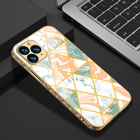 iPhone 13 Pro Cover - O'Nation Shades of Marble Series - Premium Electroplated Shutterproof Case Soft Silicon Borders Case