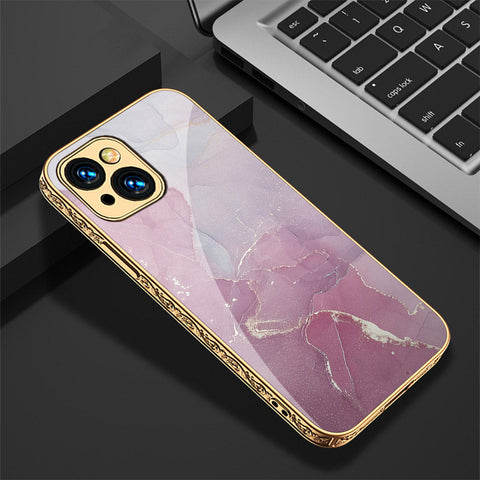 iPhone 15 Cover - Mystic Marble Series - Premium Electroplated Shutterproof Case Soft Silicon Borders Case