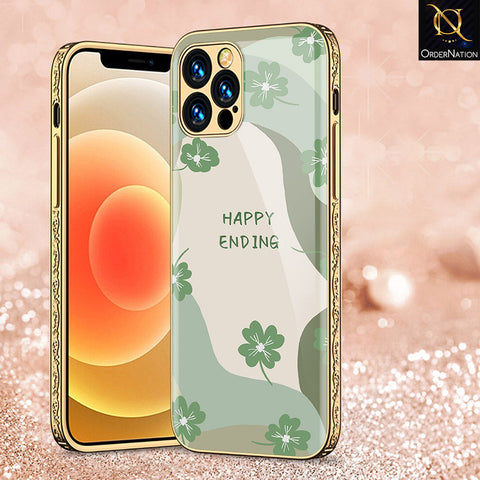 iPhone 14 Pro Max Cover - Happy Series - Premium Electroplated Shutterproof Case Soft Silicon Borders Case