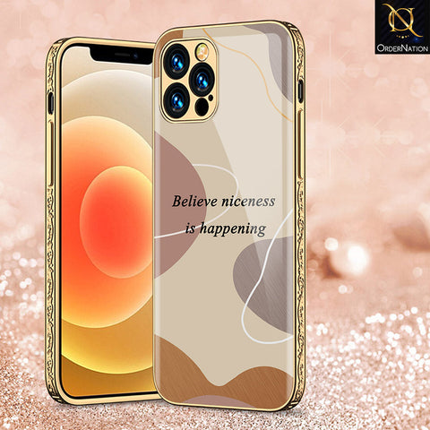 iPhone 14 Pro Max Cover - Happy Series - Premium Electroplated Shutterproof Case Soft Silicon Borders Case