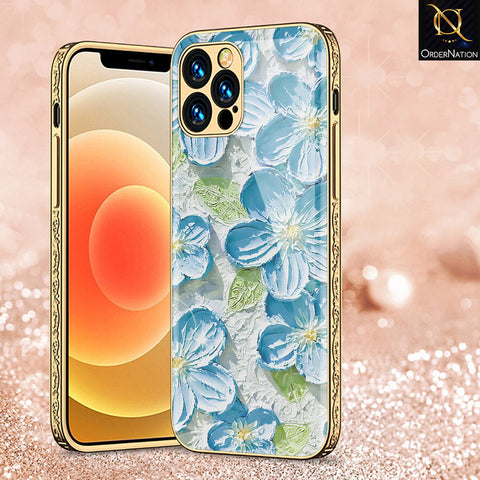 iPhone 15 Pro Cover - Floral Series - Premium Electroplated Shutterproof Case Soft Silicon Borders Case