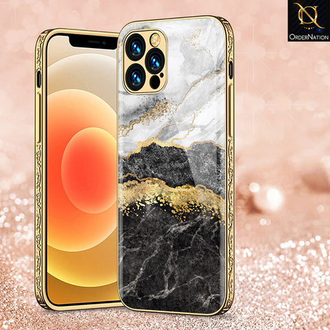 iPhone 14 Pro Cover - Colorful Marble Series - Premium Electroplated Shutterproof Case Soft Silicon Borders Case