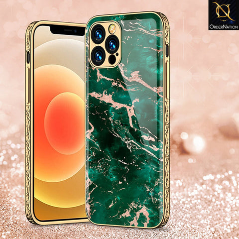 iPhone 15 Pro Cover - Colorful Marble Series - Premium Electroplated Shutterproof Case Soft Silicon Borders Case