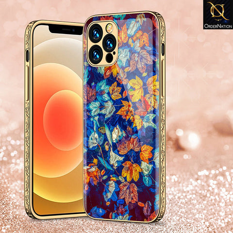 iPhone 15 Pro Cover - Floral Series 2 - Premium Electroplated Shutterproof Case Soft Silicon Borders Case