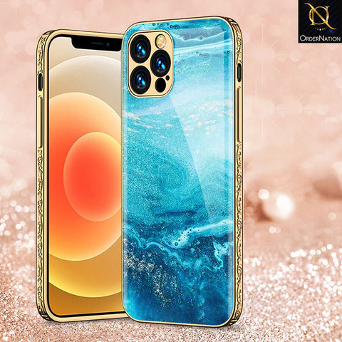 iPhone 15 Pro Cover - Mystic Marble Series - Premium Electroplated Shutterproof Case Soft Silicon Borders Case