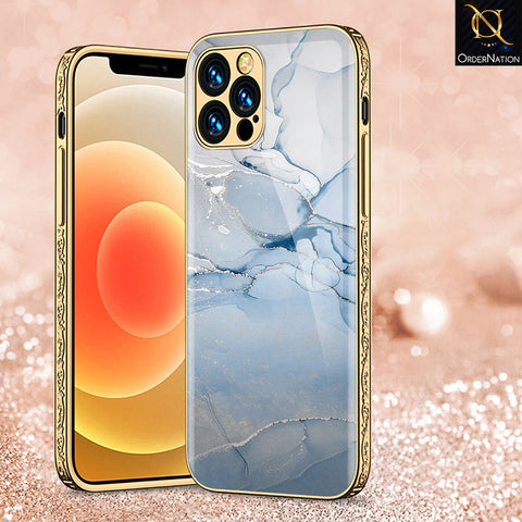 iPhone 15 Pro Cover - Mystic Marble Series - Premium Electroplated Shutterproof Case Soft Silicon Borders Case