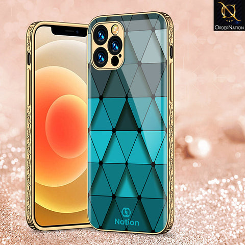 iPhone 14 Pro Max Cover - Onation Pyramid Series - Premium Electroplated Shutterproof Case Soft Silicon Borders Case