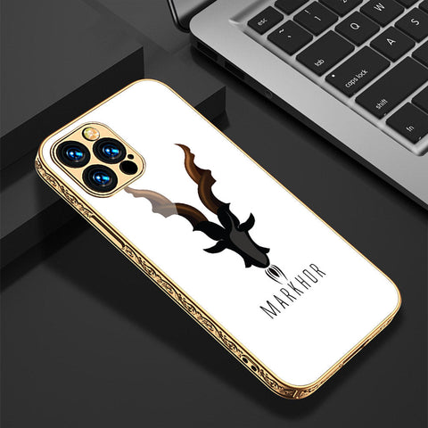 iPhone 15 Pro Max Cover - Markhor Series - Premium Electroplated Shutterproof Case Soft Silicon Borders Case