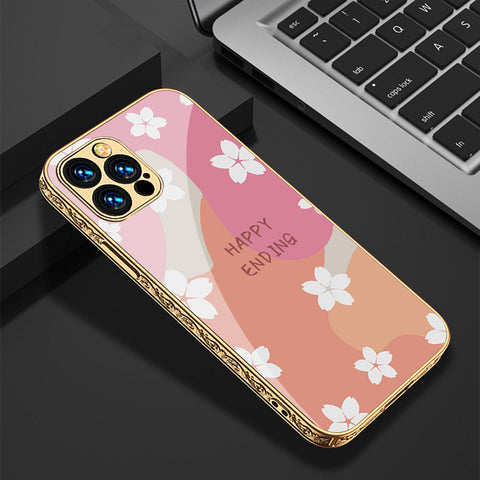 iPhone 14 Pro Cover - Happy Series - Premium Electroplated Shutterproof Case Soft Silicon Borders Case