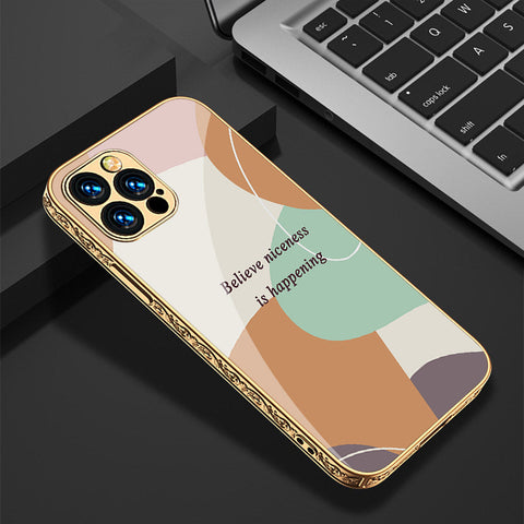 iPhone 14 Pro Cover - Happy Series - Premium Electroplated Shutterproof Case Soft Silicon Borders Case