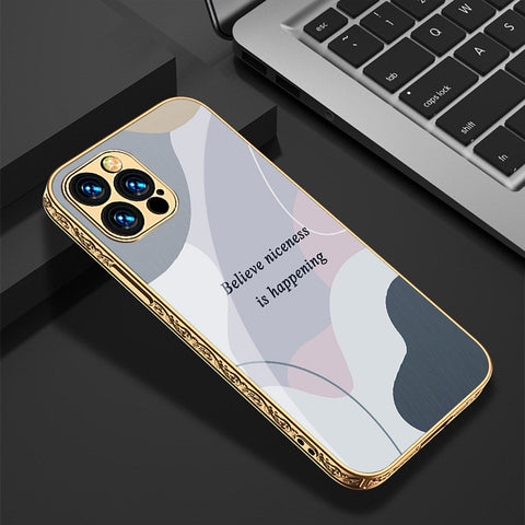 iPhone 14 Pro Cover - Happy Series - Premium Electroplated Shutterproof Case Soft Silicon Borders Case