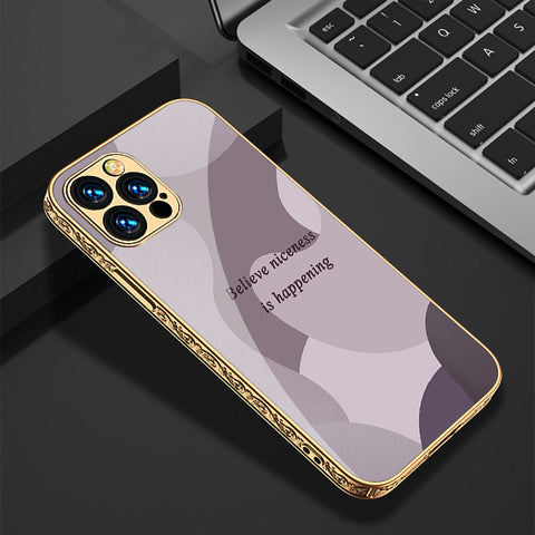 iPhone 14 Pro Max Cover - Happy Series - Premium Electroplated Shutterproof Case Soft Silicon Borders Case