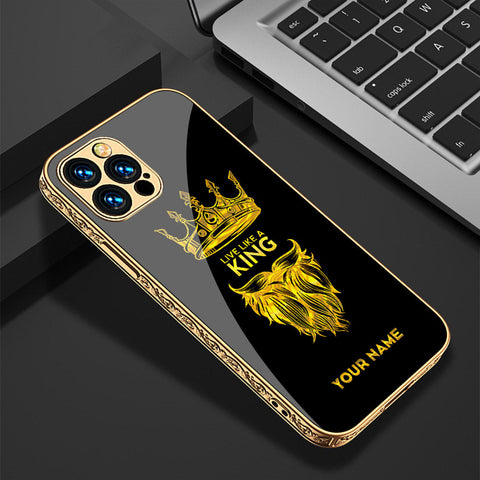 iPhone 15 Pro Max Cover - Gold Series - Premium Electroplated Shutterproof Case Soft Silicon Borders Case