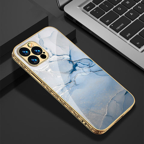 iPhone 14 Pro Cover - Mystic Marble Series - Premium Electroplated Shutterproof Case Soft Silicon Borders Case