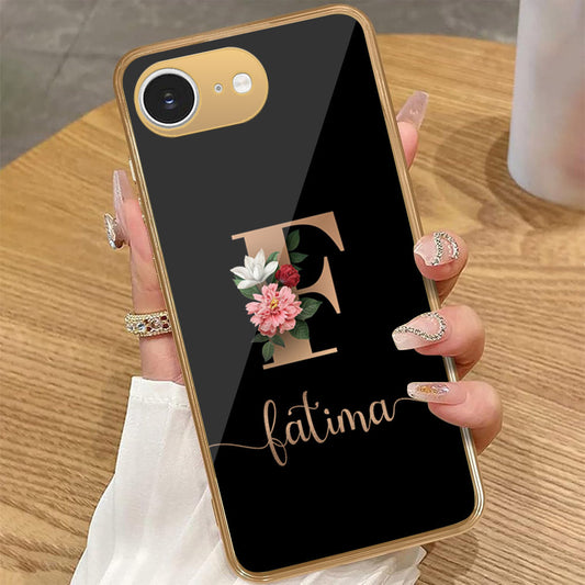 iPhone 16e - Personalized Alphabet Series - HQ Premium Shine Durable Golden Electroplate Case