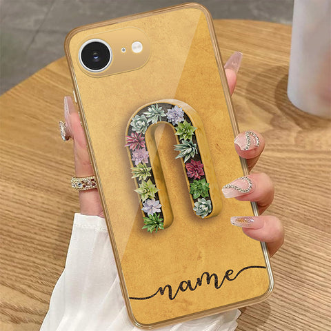 iPhone 16e - Personalized Alphabet Series - HQ Premium Shine Durable Golden Electroplate Case
