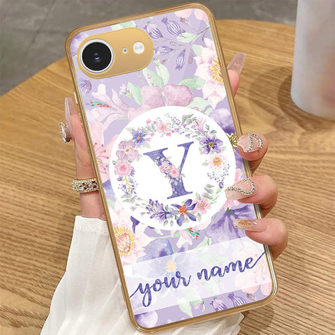 iPhone 16e - Personalized Alphabet Series - HQ Premium Shine Durable Golden Electroplate Case