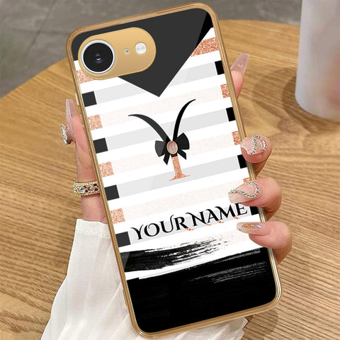 iPhone 16e - Personalized Alphabet Series - HQ Premium Shine Durable Golden Electroplate Case