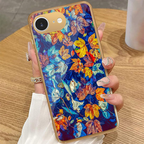iPhone 16e - Floral Series 2 - HQ Premium Shine Durable Golden Electroplate Case