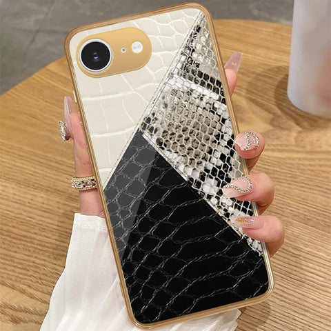 iPhone 16e - Printed Skins Series - HQ Premium Shine Durable Golden Electroplate Case