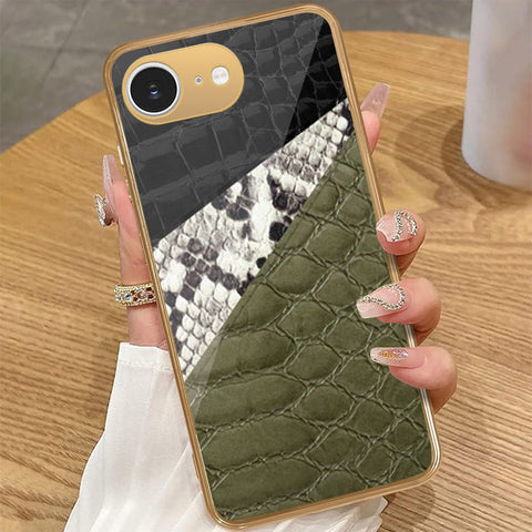 iPhone 16e - Printed Skins Series - HQ Premium Shine Durable Golden Electroplate Case