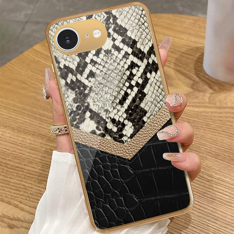 iPhone 16e - Printed Skins Series - HQ Premium Shine Durable Golden Electroplate Case