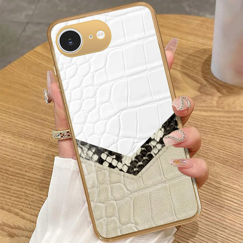 iPhone 16e - Printed Skins Series - HQ Premium Shine Durable Golden Electroplate Case