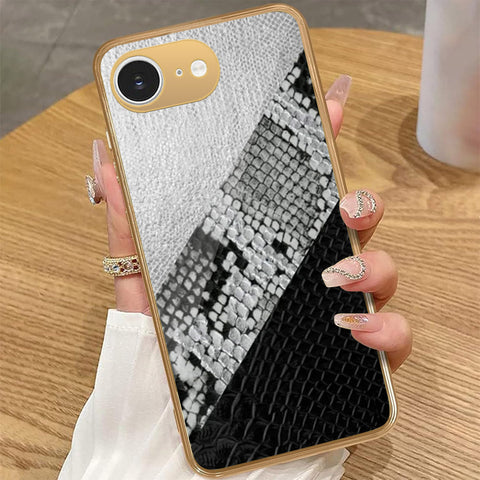 iPhone 16e - Printed Skins Series - HQ Premium Shine Durable Golden Electroplate Case