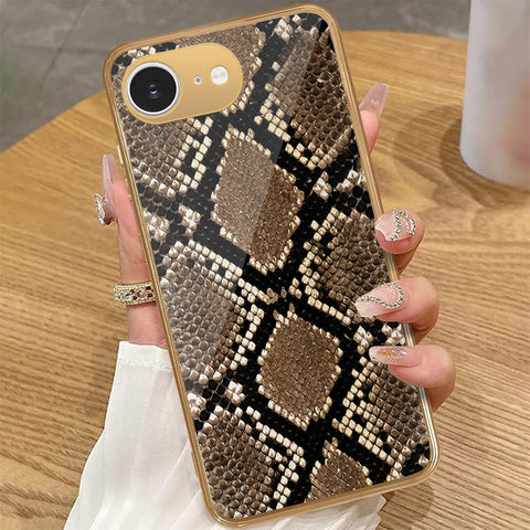 iPhone 16e - Printed Skins Series - HQ Premium Shine Durable Golden Electroplate Case