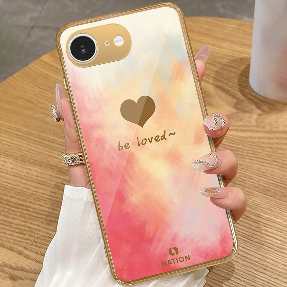 iPhone 16e - Onation Heart Series - HQ Premium Shine Durable Golden Electroplate Case