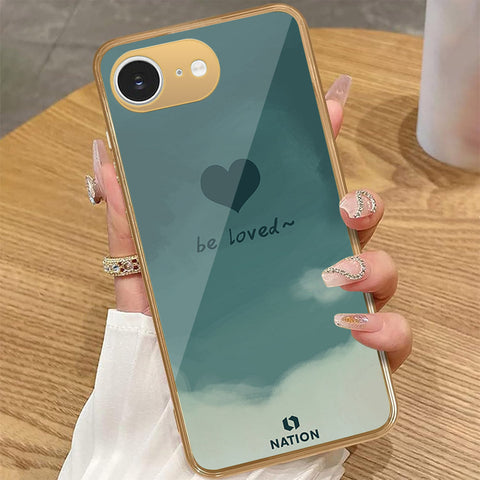 iPhone 16e - Onation Heart Series - HQ Premium Shine Durable Golden Electroplate Case