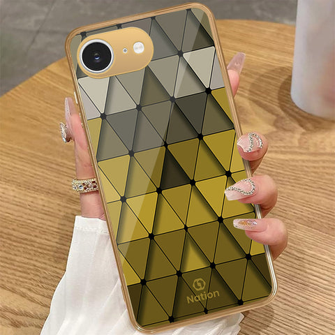 iPhone 16e - Onation Pyramid Series - HQ Premium Shine Durable Golden Electroplate Case