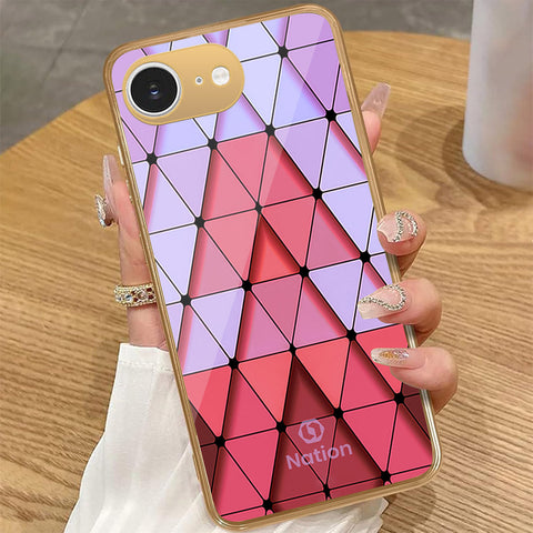 iPhone 16e - Onation Pyramid Series - HQ Premium Shine Durable Golden Electroplate Case