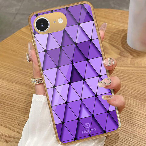 iPhone 16e - Onation Pyramid Series - HQ Premium Shine Durable Golden Electroplate Case