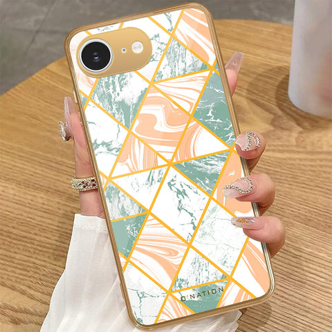 iPhone 16e - O'Nation Shades of Marble Series - HQ Premium Shine Durable Golden Electroplate Case