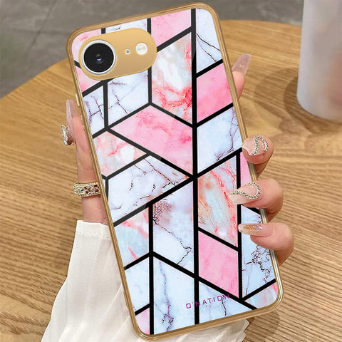 iPhone 16e - O'Nation Shades of Marble Series - HQ Premium Shine Durable Golden Electroplate Case