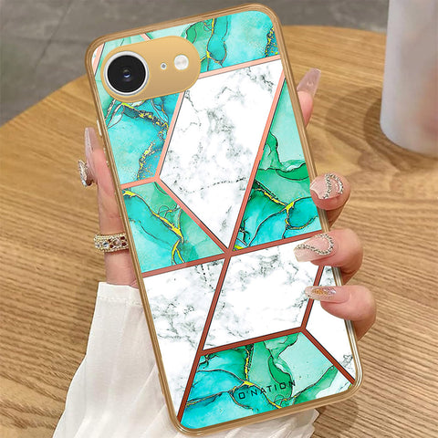 iPhone 16e - O'Nation Shades of Marble Series - HQ Premium Shine Durable Golden Electroplate Case