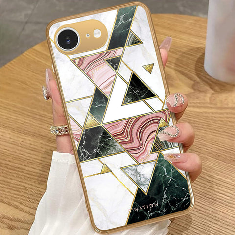 iPhone 16e - O'Nation Shades of Marble Series - HQ Premium Shine Durable Golden Electroplate Case