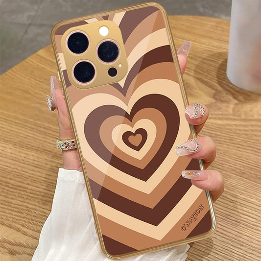 iPhone 14 Pro Max - O'Nation Heartbeat Series - HQ Premium Shine Durable Golden Electroplate Case