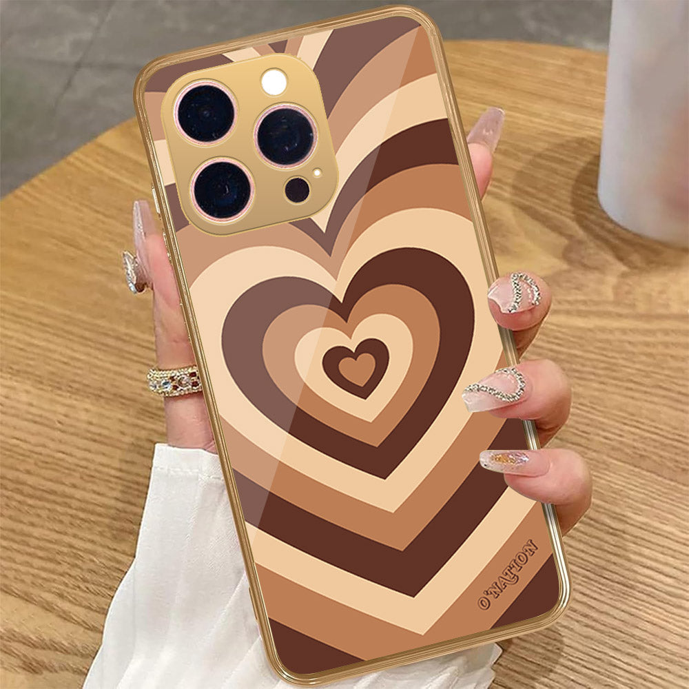 iPhone 16 Pro Max - O'Nation Heartbeat Series - HQ Premium Shine Durable Golden Electroplate Case