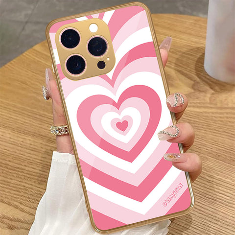 iPhone 15 Pro Max - O'Nation Heartbeat Series - HQ Premium Shine Durable Golden Electroplate Case