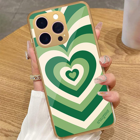 iPhone 15 Pro Max - O'Nation Heartbeat Series - HQ Premium Shine Durable Golden Electroplate Case