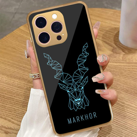 iPhone 15 Pro Max - Markhor Series - HQ Premium Shine Durable Golden Electroplate Case