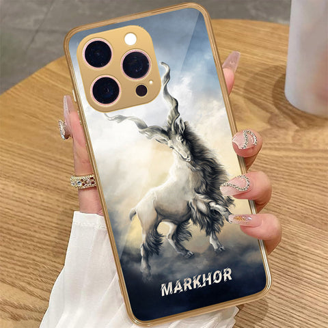 iPhone 14 Pro Max - Markhor Series - HQ Premium Shine Durable Golden Electroplate Case