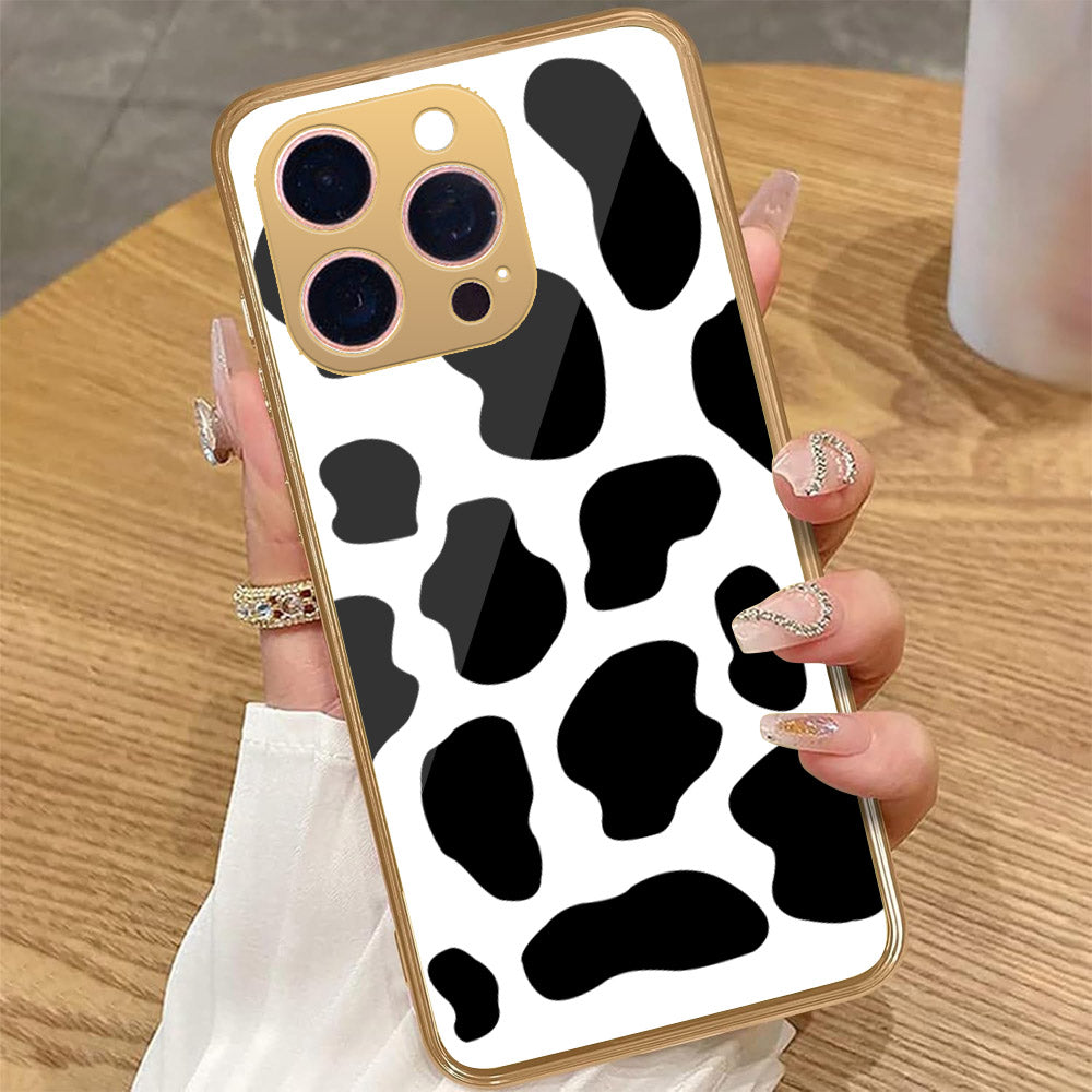 iPhone 16 Pro - Vanilla Dream Series - HQ Premium Shine Durable Golden Electroplate Case