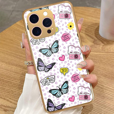 iPhone 13 Pro Max - Vanilla Dream Series - HQ Premium Shine Durable Golden Electroplate Case