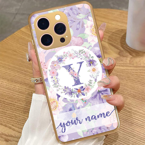 iPhone 16 Pro Max - Personalized Alphabet Series - HQ Premium Shine Durable Golden Electroplate Case