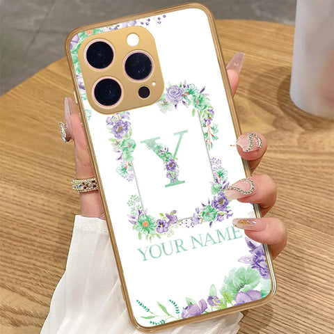 iPhone 16 Pro Max - Personalized Alphabet Series - HQ Premium Shine Durable Golden Electroplate Case