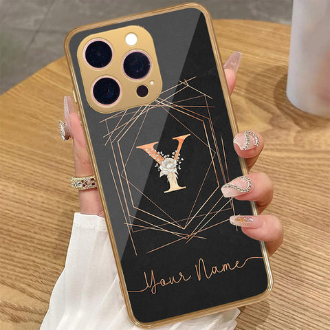 iPhone 16 Pro Max - Personalized Alphabet Series - HQ Premium Shine Durable Golden Electroplate Case